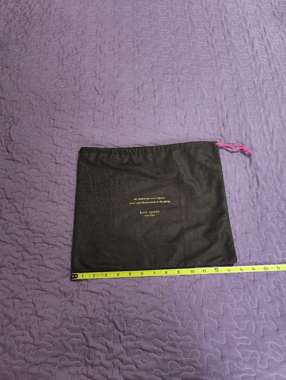 Kate Spade Drawstring Dust Bag Large - Picture 3 of 4